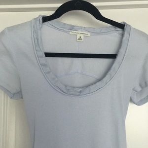 Short sleeve top with neckline detail